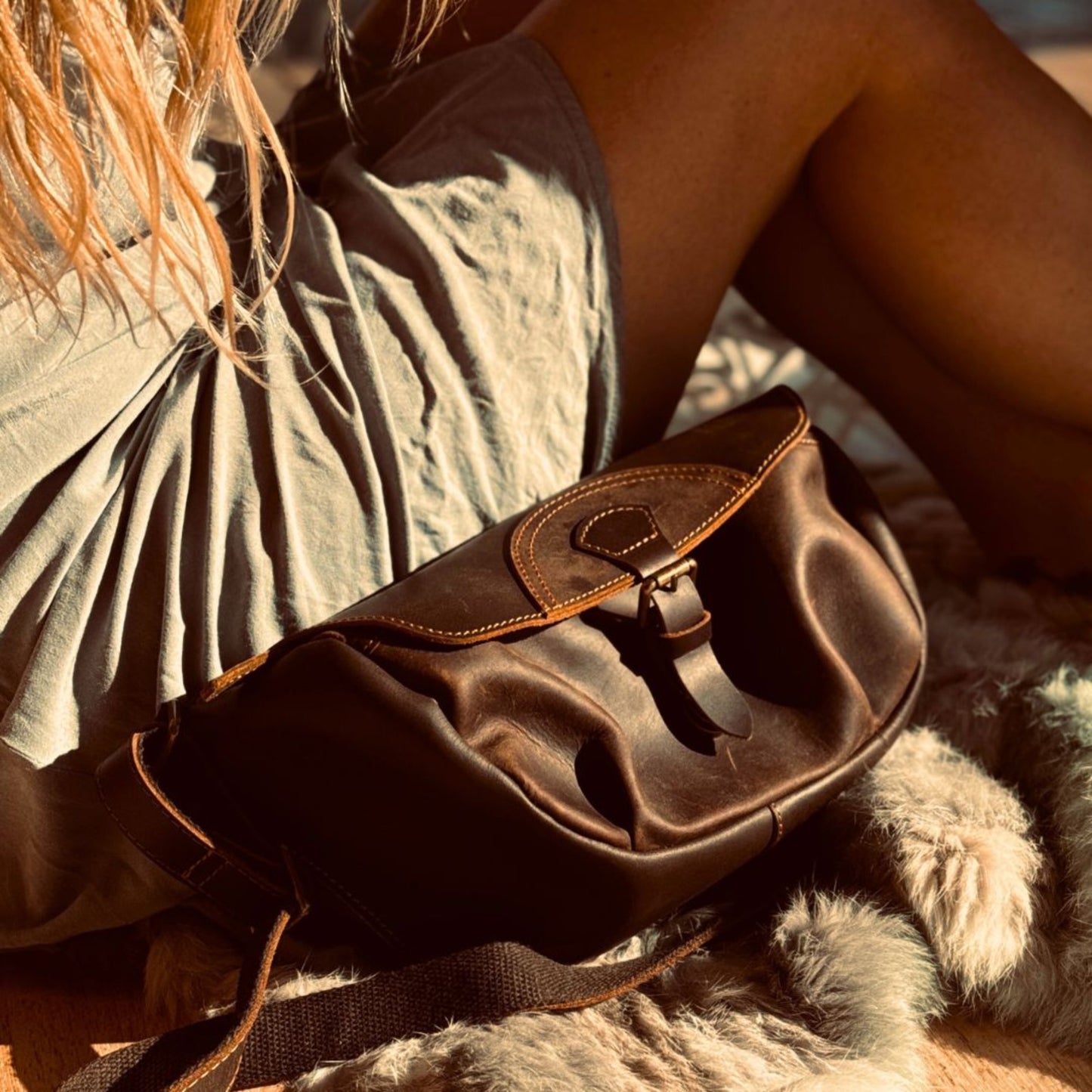 leather crossbody bag chest bag gaucha designs