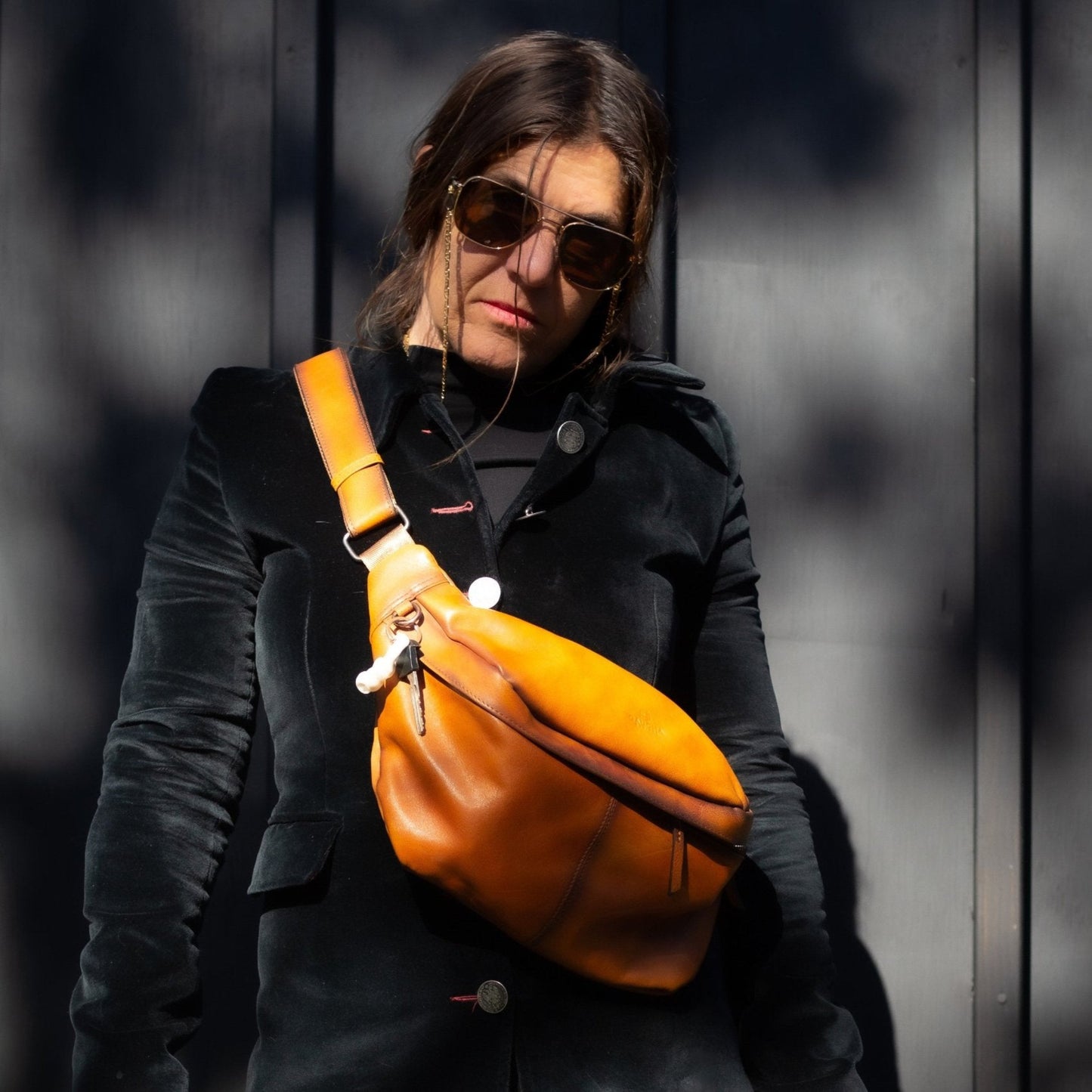 crossbody bag leather chest bag Gaucha