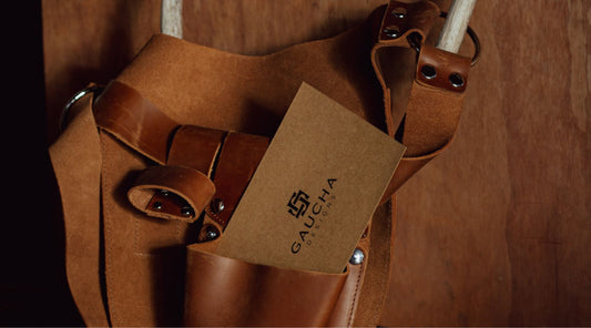 Gaucha Designs Leather tool belt for gardeners, florists and artists - full grain leather genuine leather - gift for gardeners