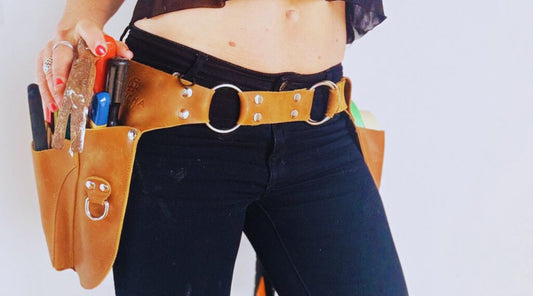 Leather tool belt for women - gardeners belt - tradies tool belt - gift for tradies