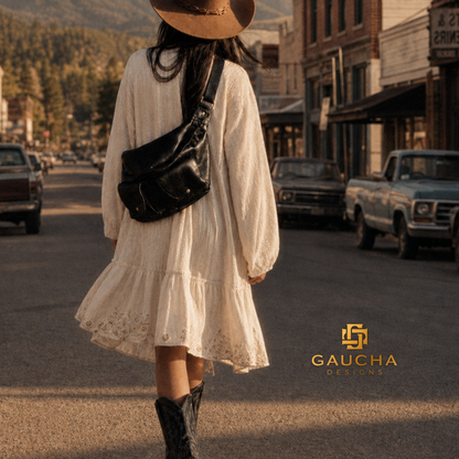 Bolso bandolera de piel Gaucho
