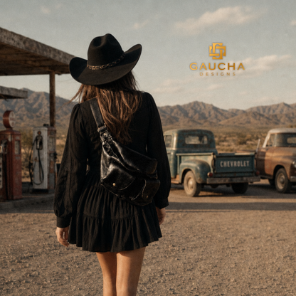 Bolso bandolera de piel Gaucho