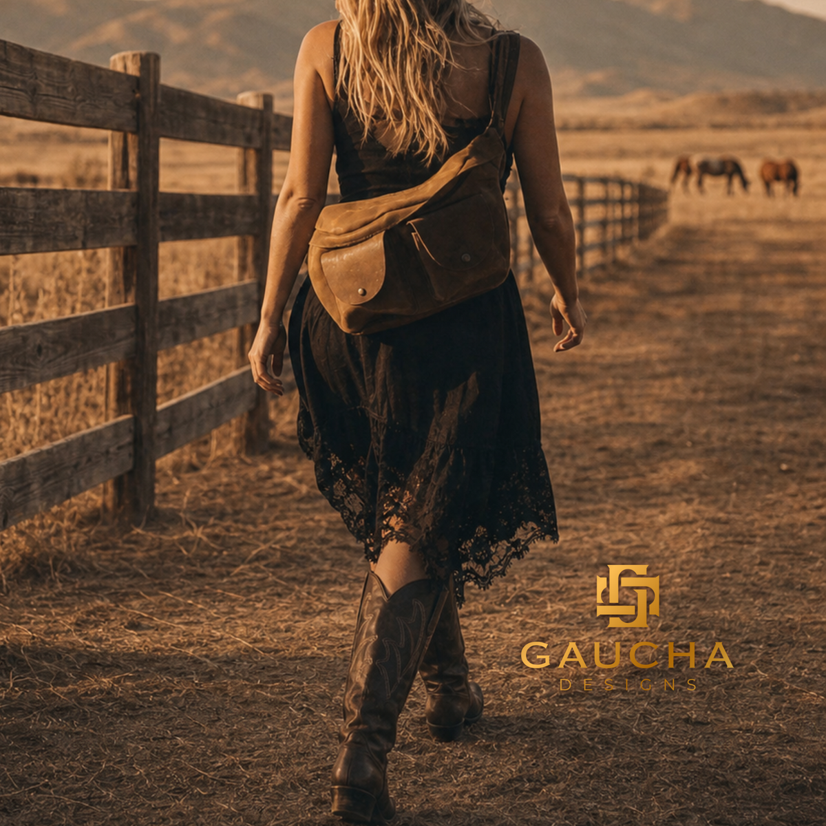 Trendy Leather bags, unisex, Gaucha Designs