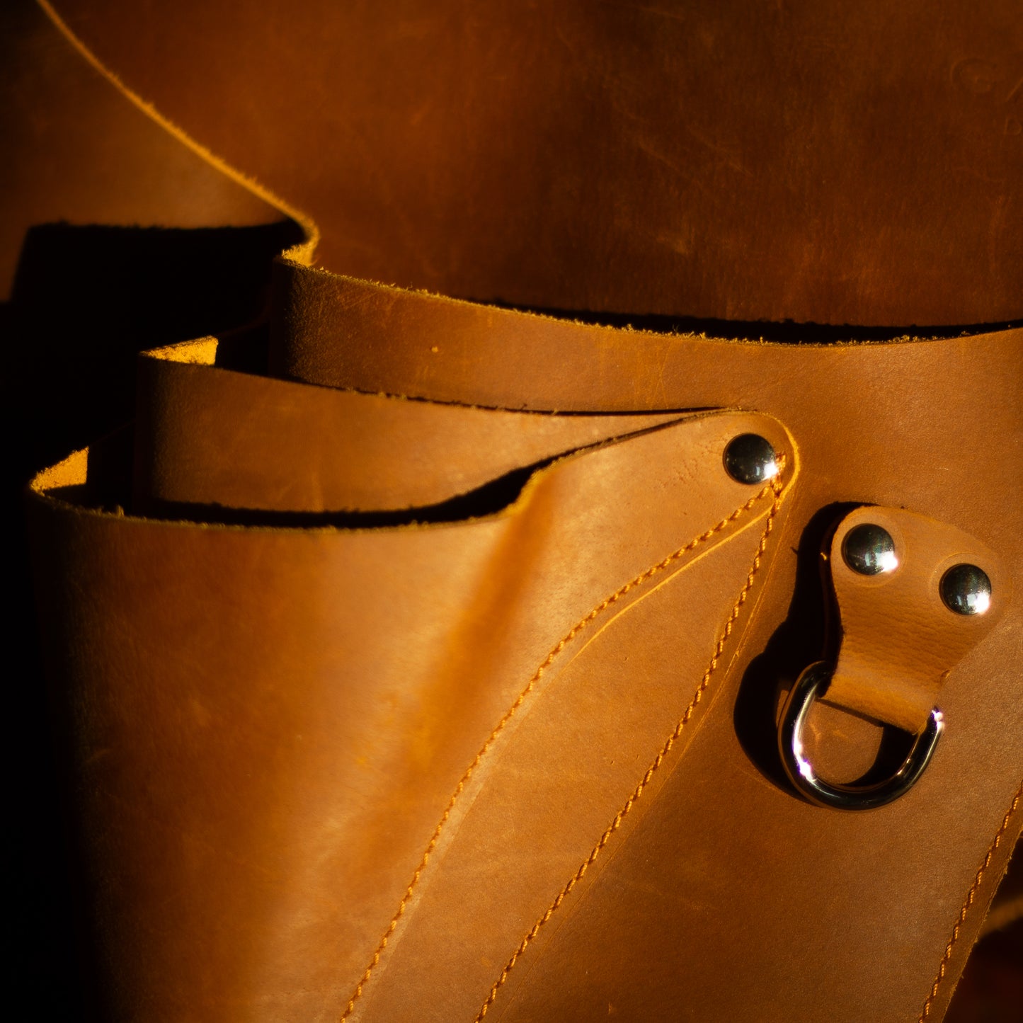 Leather Garden Tool Belt OLD TORO | Full-Grain Crazy Horse Leather Tool Holster