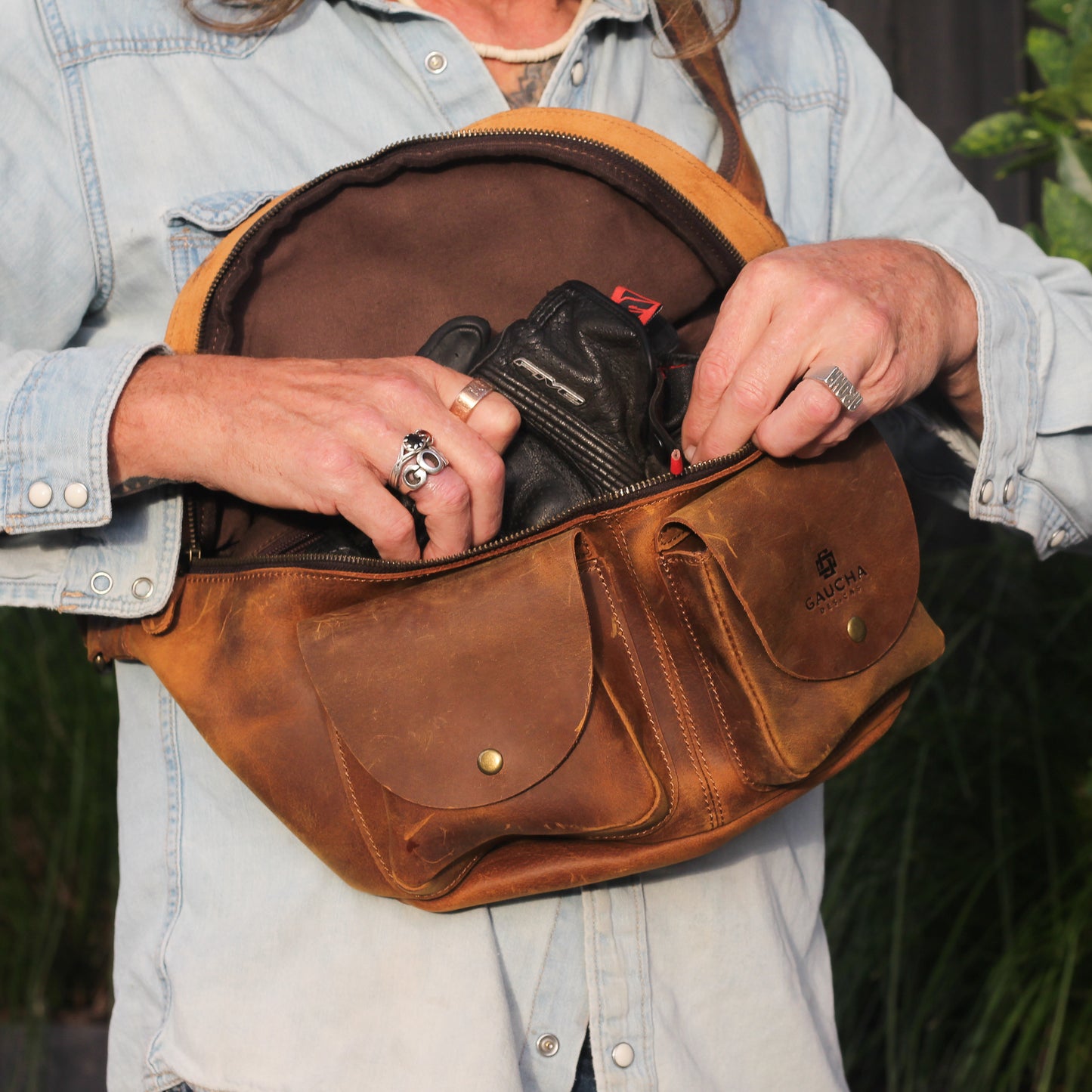 leather crossbody bag for men