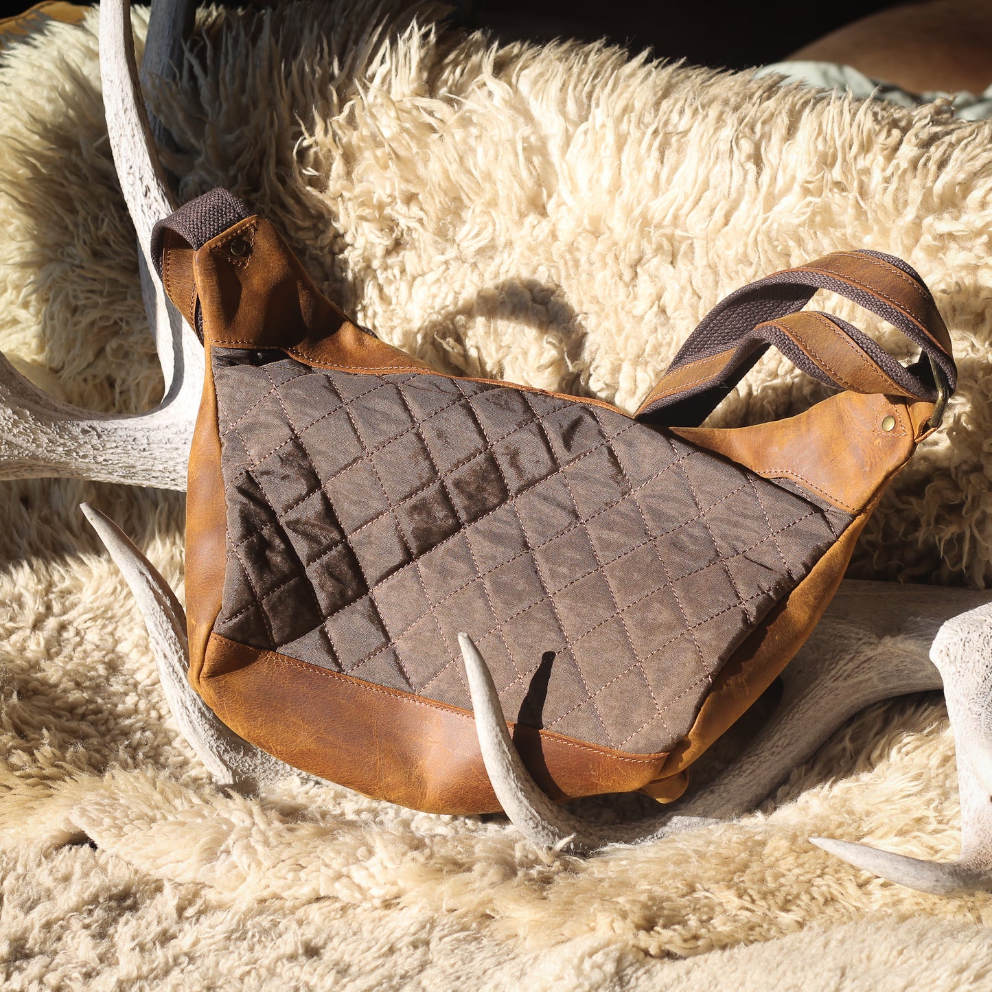 leather chest bag for women and men