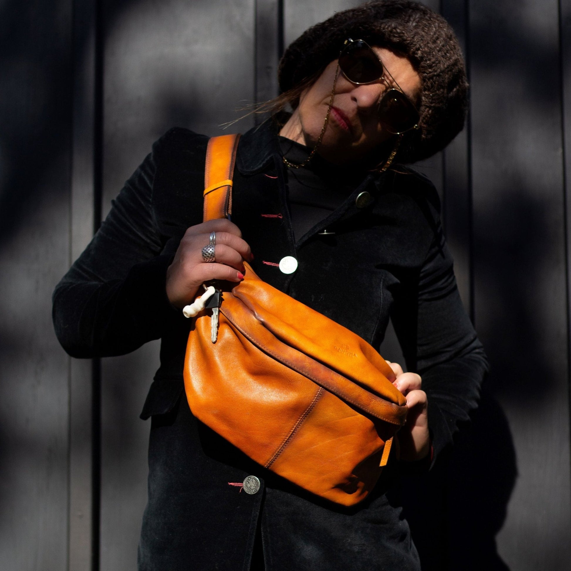 crossbody bags for travel leather Sol Compact Leather Crossbody Bag