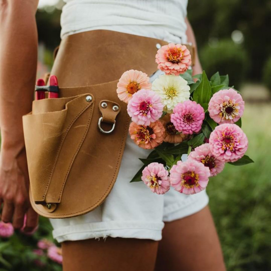 Leather Garden Tool Belt OLD TORO | Full-Grain Crazy Horse Leather Tool Holster