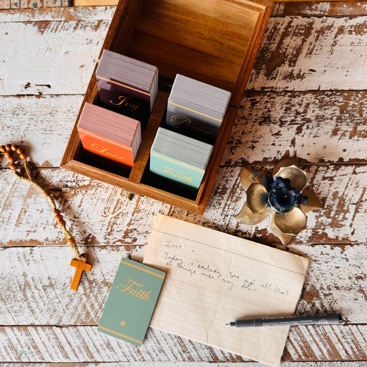 Cielo Bible Verse Promise Box – Handcrafted Acacia Wood